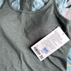 Lululemon ebb to street Gray Ribbed Tank Top size 12
